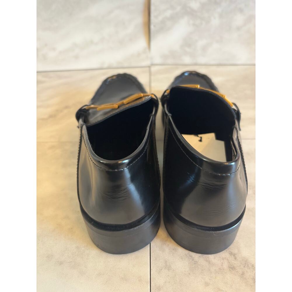 Mango Mng Women’s Metallic Detail Leather Shoes Round Toe Size 8.5 New View 4
